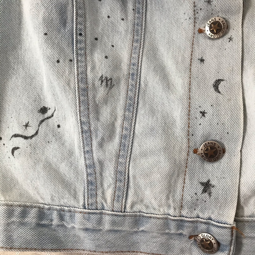 Custom Artisan Jean Vest - Picture 4 of 5